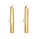 Slide end tubes 35mm - Gold